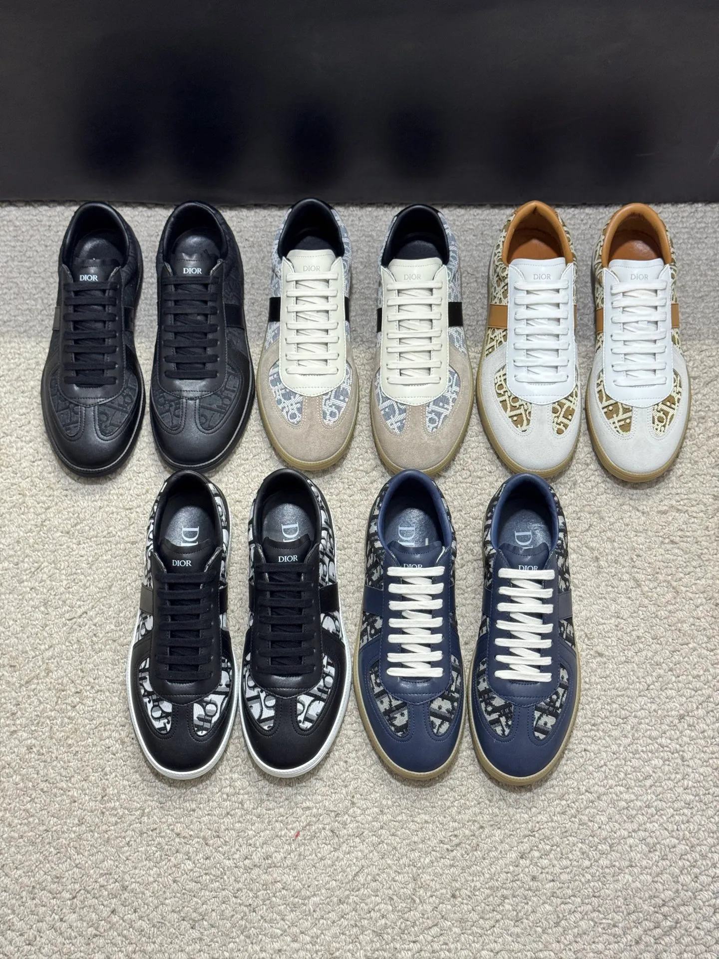 Men's Men's Shoes💰380【New Style】🎠🎠Dior🔍Top Purchasing Agency🇮🇹Di's hot style super popular sneakers are synchronized with the new product counters. The uppers are original Italian imported cowhide, the logo graphics are perfectly reproduced with complex craftsmanship necessary for fashionistas, and the imported soft sheepskin lining is Sole: The original sole is specially provided by the original factory. The exclusive movable molded sole is super comfortable. The original factory follows the order. 🔍🔍Multiple colors are available. You can enter and exit the counter at will. Welcome to compare. A must-have for trendy men. Code number: 38-44 (45 customized